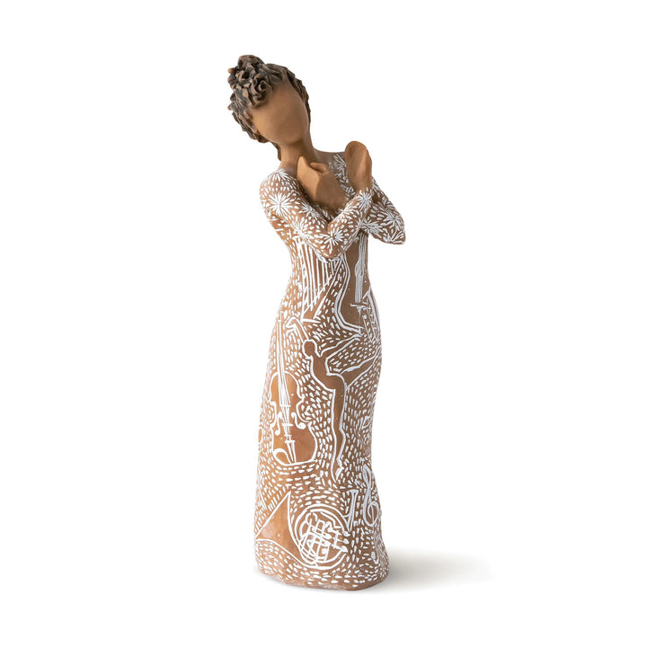 Music Speaks Figurine (darker skin and hair) by Willow Tree