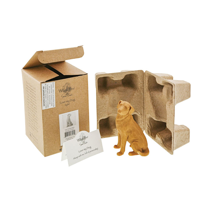 Love my Dog (light) Figurine by Willow Tree