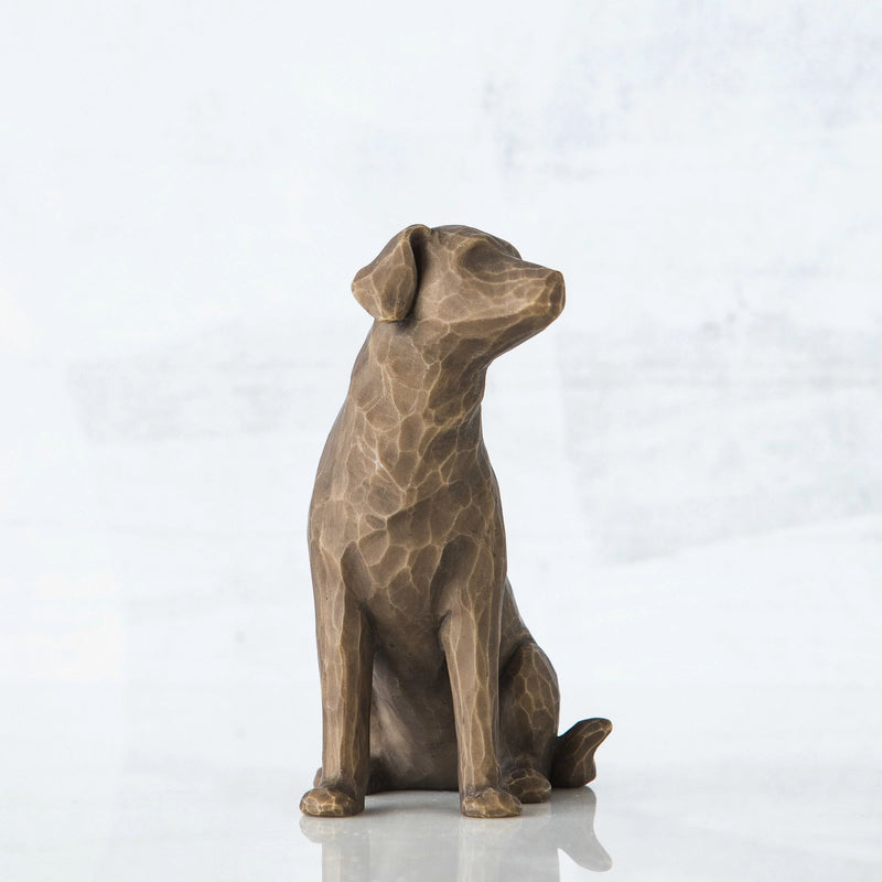 Love my Dog (dark) Figurine by Willow Tree