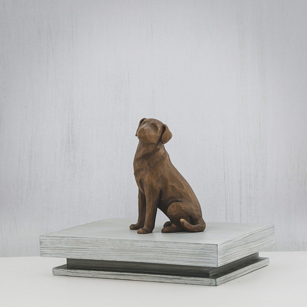 Love my Dog (dark) Figurine by Willow Tree