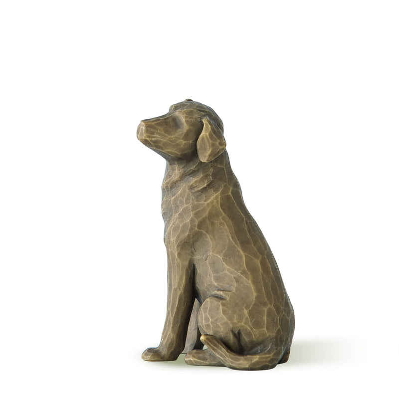 Love my Dog (dark) Figurine by Willow Tree