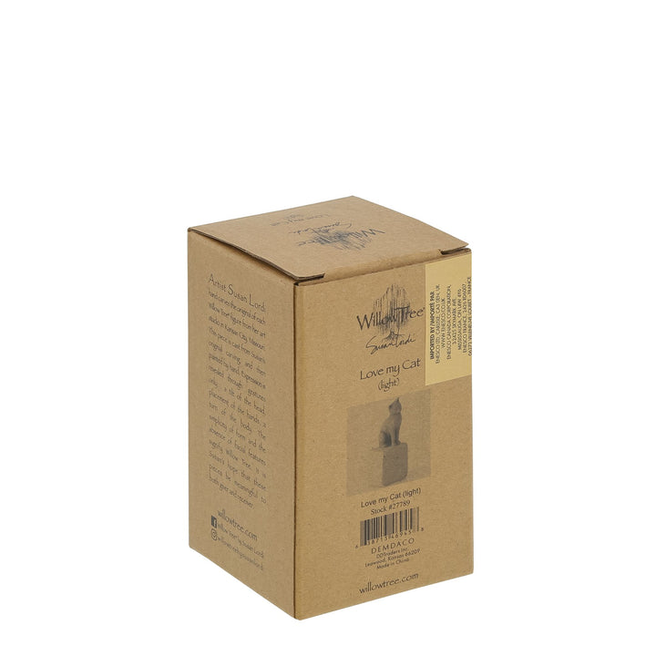 Love my Cat (light) Figurine by Willow Tree