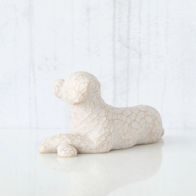 Love my Dog (small, lying) Figurine by Willow Tree