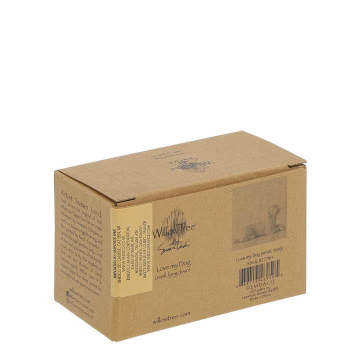 Love my Dog (small, lying) Figurine by Willow Tree