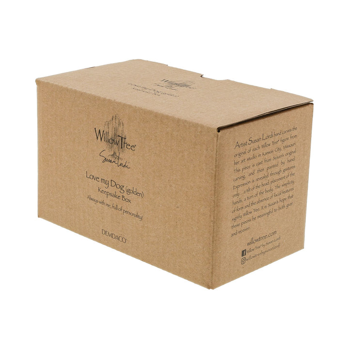 Love my Dog (Golden) Box by Willow Tree