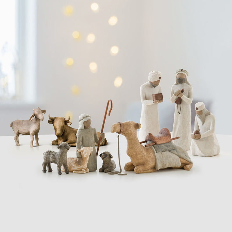 The Three Wisemen, Shepherd and Stable Animals, Ox and Goat Nativity Bundle
